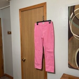 J. Crew "Vintage Straight" Size 27 Solid Pink Straight Leg Chino Pants - EUC